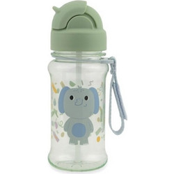 Skip Hop Elephant Παιδικό Παγούρι Πλαστικό BPA Free με Καλαμάκι Πράσινο Mint 350ml