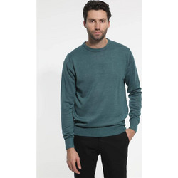 Double Ανδρική Πλεκτή Μπλούζα Πετρόλ KNIT-76