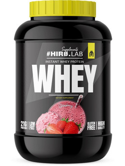Hiro.Lab Instant Whey Strawberry Πρωτεΐνη Ορού Γάλακτος Χωρίς Γλουτένη 2kg