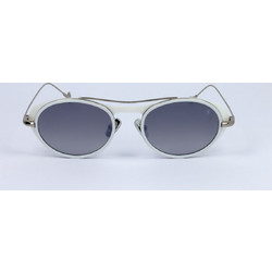Eyepetizer HELENC.L-1-17F50 Γυναικεία Γυαλιά Ηλίου Οβάλ Μεταλλικά Ασημί με Μαύρο Φακό
