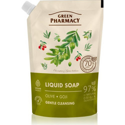 Green Pharmacy Olive & Goji Berry Κρεμοσάπουνο Refill 460ml