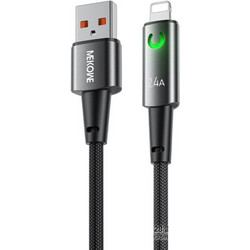 Wekome WDC-128 Braided USB-A to Lightning Cable 1m Black