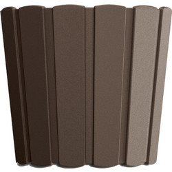 Prosperplast Boardee Basic Γλάστρα Στρογγυλή Πλαστική Καφέ 23.9x21.5cm DDE240-R222