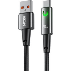Wekome WDC-127 Braided USB-A to USB-C 88W 1.2m Black