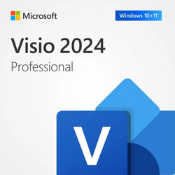 Microsoft Visio Professional 2024 Πολύγλωσσο Συμβατό με Windows για 1 Χρήστη (Ηλεκτρονική Άδεια)