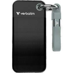 Verbatim Pocket 128GB Εξωτερικός Σκληρός Δίσκος SSD 2.5" USB-C USB 3.2 Black Grey