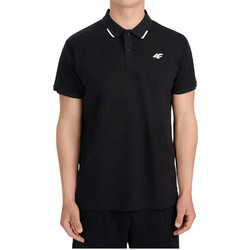 4F Ανδρική Αθλητική Μπλούζα Polo Μαύρη 4FWMM00TPTSM0772-20S