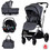 Chipolino Aurora Καρότσι Μωρού 3 σε 1 Charcoal
