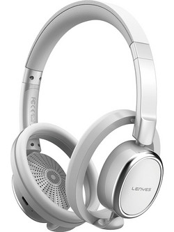 Lenyes LH32 Ασύρματα Bluetooth Ακουστικά Over Ear με Noise Cancelling Ασημί