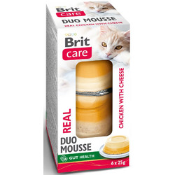 Brit Care Real Mousse Gut Health with Chicken & Cheese 6x25gr