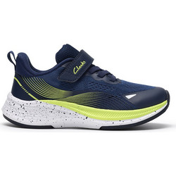 Clarks Παιδικά Sneakers Navy Μπλε Lime 26189652
