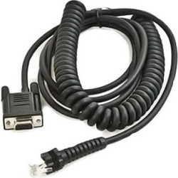 Datalogic CAB-408 Καλώδιο Spiral RS-232 DB9 Female to RJ45 1.83m Grey