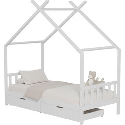 B2BMarkt Klarice Παιδικό Κρεβάτι Σπιτάκι Τύπου Montessori Μονό για Στρώμα 90x190cm 0509794