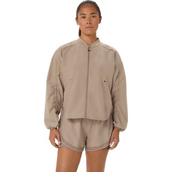 ASICS Nagino Run Αθλητικό Γυναικείο Μπουφάν Softshell Μακρύ Μπεζ 2012D138-200