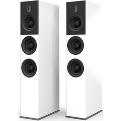 Burmester B28 Ζεύγος Ηχείων Hi-Fi Δαπέδου 180W 3 Δρόμων Black White
