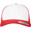 Flexfit Καπέλο Jockey με Δίχτυ Snapback Υφασμάτινο Κόκκινο Λευκό 6606CF-00494