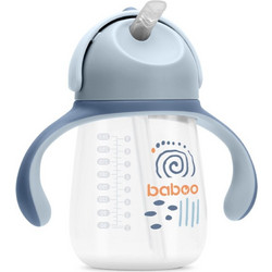 Baboo Εκπαιδευτικό Κύπελλο με Καλαμάκι Blue Haze 260ml 9m+