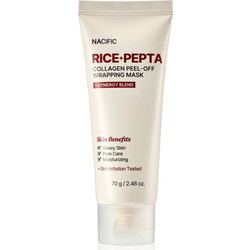 Nacific Rice & Pepta Collagen Peel-off Wrapping Κρεμώδης Μάσκα Προσώπου για Ενυδάτωση & Λάμψη 70gr