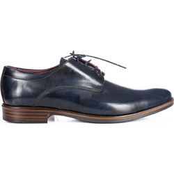 Northway Ανδρικά Σκαρπίνια Derby Δερμάτινα Navy Μπλε 431