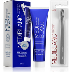 Mediblanc Healthy Gums Οδοντόβουρτσα + Οδοντόκρεμα 100ml