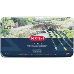 Derwent Artists Κασετίνα Ξυλομπογιές Σετ 36τμχ