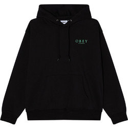 Obey Ανδρικό Φούτερ με Κουκούλα & Τσέπες Μαύρο 112844430-BLK