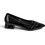 Zak Shoes Γόβες Λουστρίνι με Χοντρό Χαμηλό Τακούνι Μαύρες SD38008