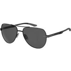 Under Armour CA2/G 003/M9 Ανδρικά Γυαλιά Ηλίου Aviator Μεταλλικά Μαύρα με Μαύρο Φακό