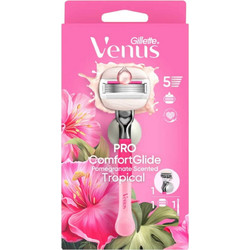 Gillette Venus Pro ComfortGlide Tropical Γυναικείο Ξυραφάκι με Ανταλλακτικές Κεφαλές με 5 Λεπίδες & Λιπαντική Ταινία 3τμχ