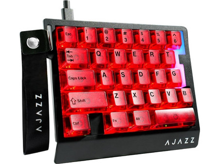 Ajazz AK029 Μηχανικό Gaming Keypad με Ice Land Διακόπτες RGB Black Red