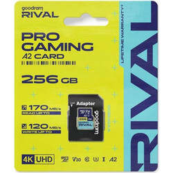 GoodRam Rival microSDXC 256GB Class 10 U3 V30 UHS-I A2 170MB/s + Adapter