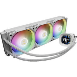 GAMDIAS Aura GL Digital 360 White Υδρόψυξη CPU 120mm ARGB για Socket AM3 / AM3+ / AM4 / 1200 / 1700 / AM5 / 1851 / 115x