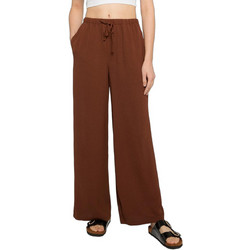 Urban Classics Υφασμάτινο Γυναικείο Παντελόνι Jogger Relaxed Εφαρμογή με Λάστιχο Καφέ TB7500-21859