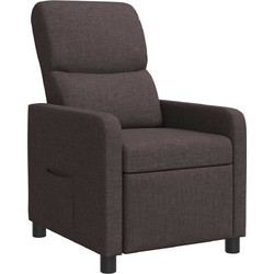 vidaXL Πολυθρόνα Relax Ανακλινόμενη Ξύλινη Καφέ 42034821