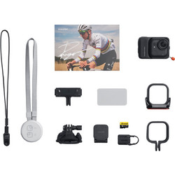 Insta360 GO Ultra Premium Cycling Bundle Action Camera 4K Ultra HD Υποβρύχια με WiFi και Οθόνη 2.5" Μαύρη