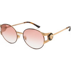 Versace VE2303 15253B Γυναικεία Γυαλιά Ηλίου Στρογγυλά Μεταλλικά Χρυσά με Ροζ Φακό