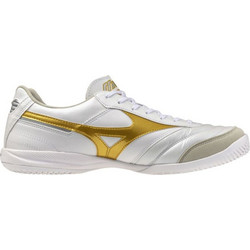 Mizuno Morelia Sala Pro Elite IN Q1GA261250 Ποδοσφαιρικά Παπούτσια Σάλας Λευκά Χρυσά