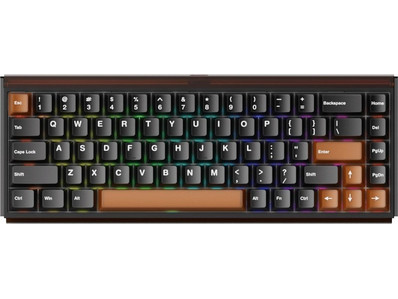 Akko RAY68 HE Ασύρματο Μηχανικό Gaming Πληκτρολόγιο 65% με Akko AstroAim Magnetic Διακόπτες RGB Black Brown