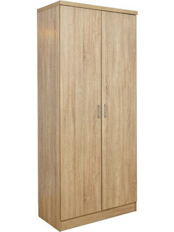 B2BMarkt Δίφυλλη Ντουλάπα Ρούχων Jenna Sonoma 80x43x181cm 0523001
