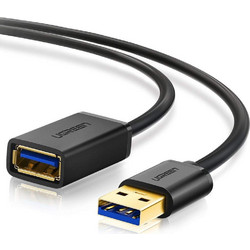 Ugreen US129/10368 Καλώδιο USB-A Male 3.0 to USB-A Female 1m Black