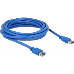 DeLOCK 82541 Καλώδιο USB-A Male 3.0 to USB-A Female 5m Blue