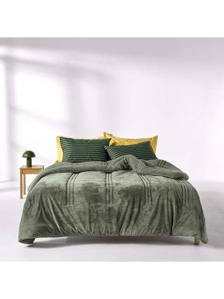 Kentia Κουβερτοπάπλωμα King Size Hollowfiber 240x260 Notturno 34 Olive