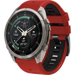 Tech-Protect Iconband Pro Λουράκι Σιλικόνης Red / Black (Garmin Fenix 47mm)