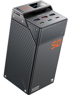 Yesido YP63 Power Bank 50000mAh 15W με 3 Θύρες USB-A & 3 Θύρες USB-C Quick Charge 4.0+ Black
