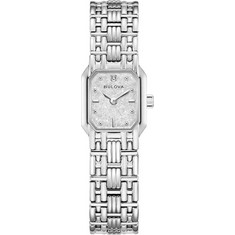Bulova Goddess of Time Γυναικείο Ρολόι με Ασημί Μεταλλικό Μπρασελέ 96P263