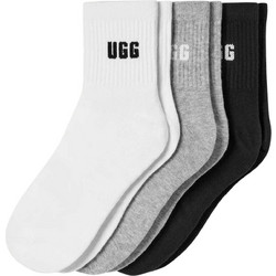 UGG Γυναικείες Κάλτσες Κοντές Μαύρες Λευκές Γκρι 3Pack 1181412-000M