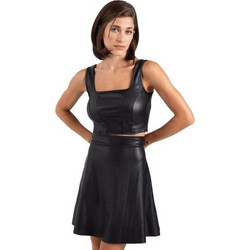 Toi & Moi Γυναικείο Χειμερινό Crop Top Μαύρο 30-5847-226