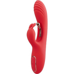 Passion Labs Flame Δονητής Rabbit 22.2cm Κόκκινος