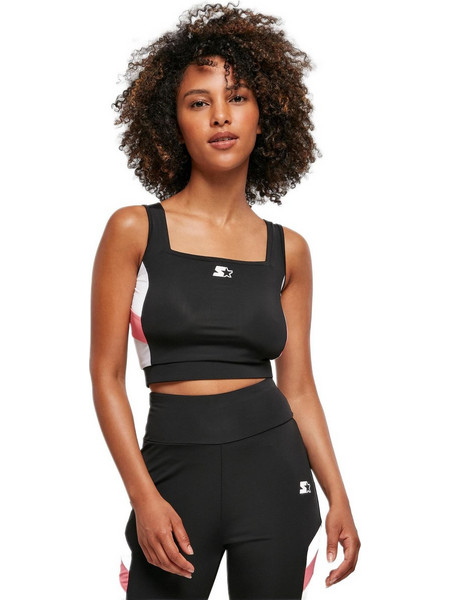 Starter Γυναικείο Καλοκαιρινό Crop Top Μαύρο ST235-00826