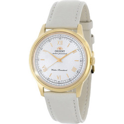 Orient Classic Γυναικείο Ρολόι Solar με Λευκό Δερμάτινο Λουράκι RA-WK0001S10B